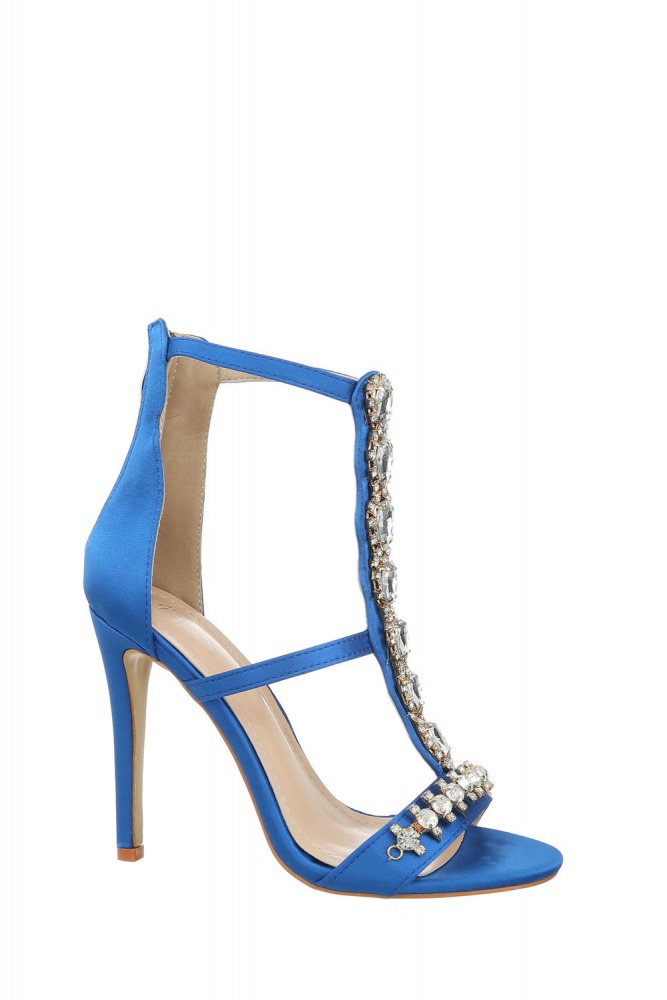 Sandali s kristalno dekoracijo