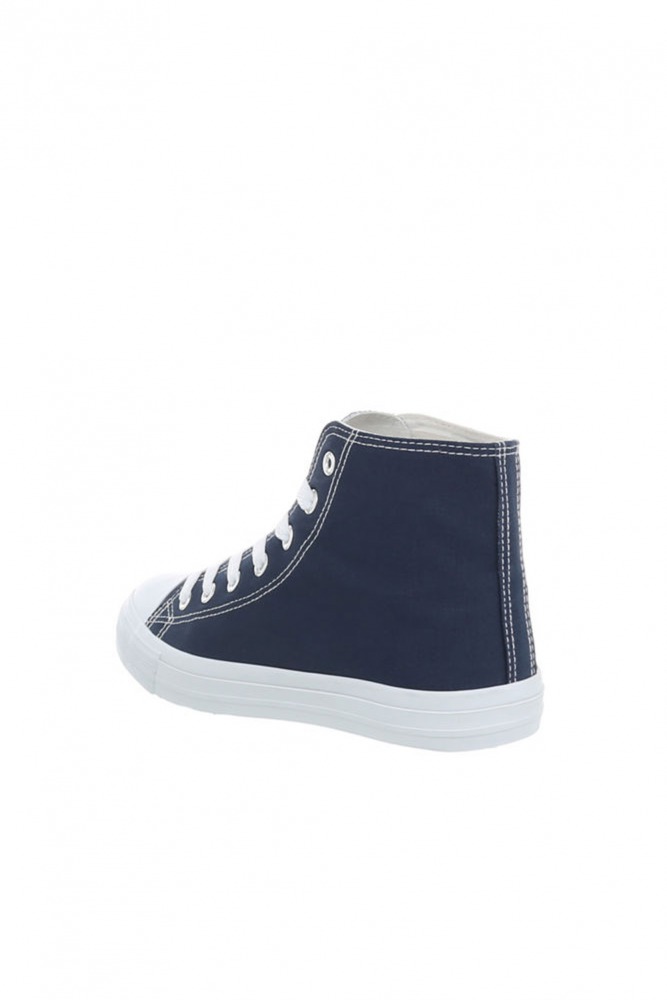 Hohe Leinenturnschuhe
